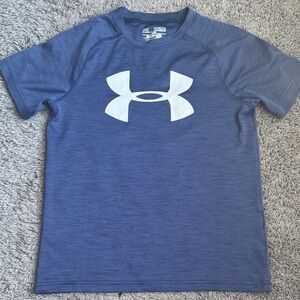 Under Armour Kids Heathered Blue Tee